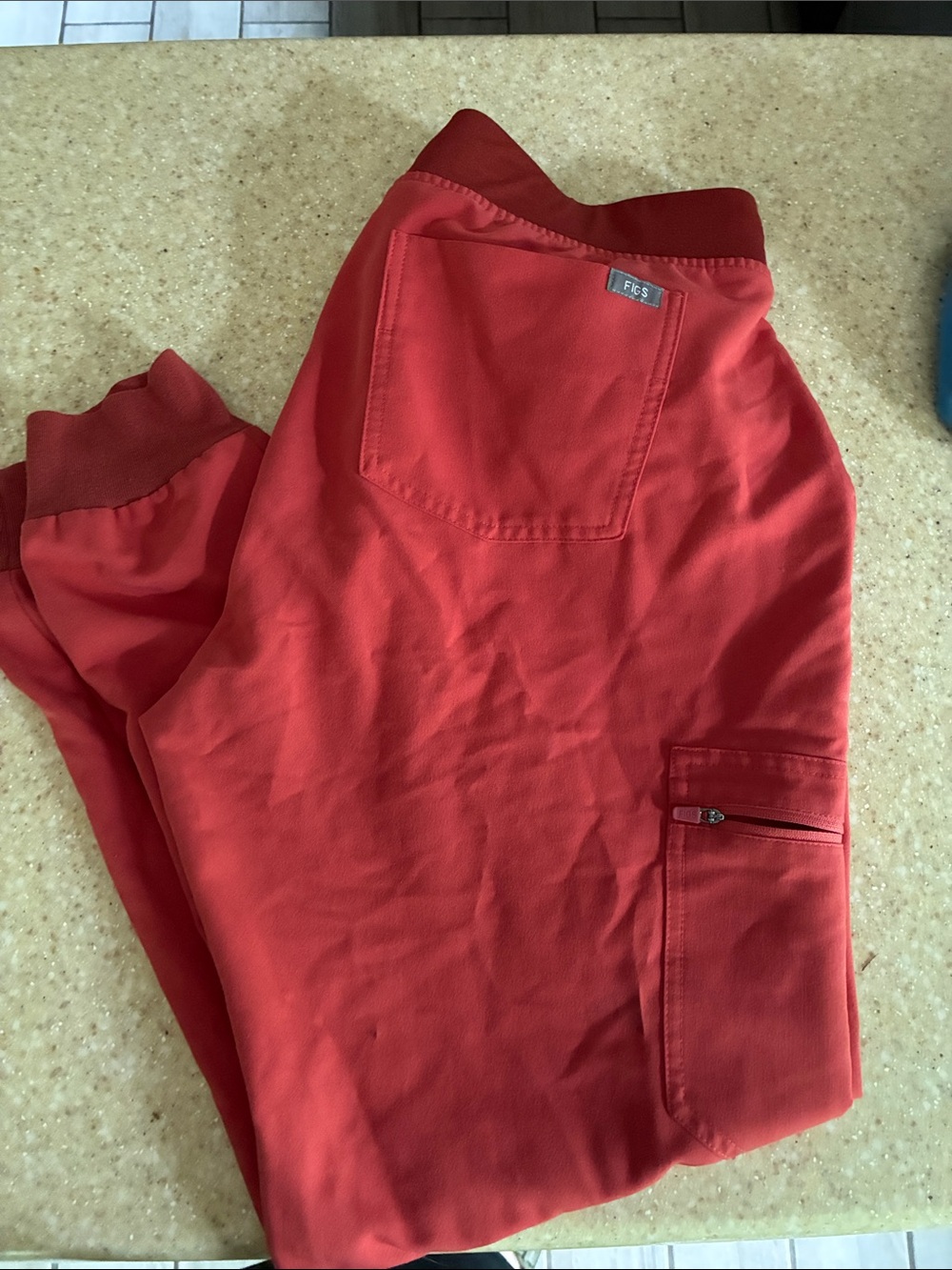 FIGS Berry Cargo Scrub Jogger Pants